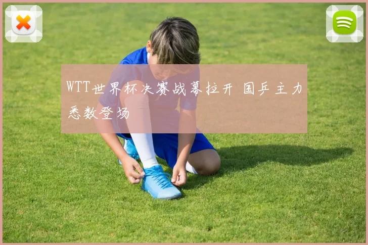 WTT世界杯决赛战幕拉开 国乒主力悉数登场